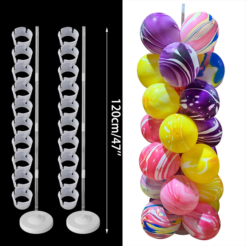 

Birthday Party Balloon Stand Holder Column Confetti Balloons Happy Birthday Ballon Kids Baby Shower Wedding Party Decoration