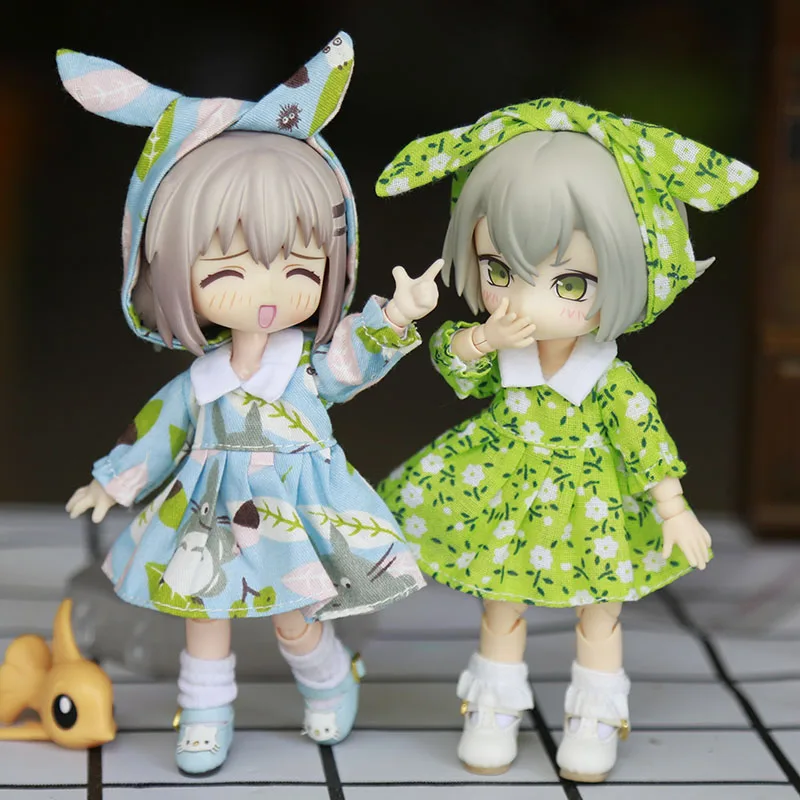 

Ob11 baby clothes GSC clay head DDF body9 YY plain body can wear dress with Hairband doll clothes doll accessories