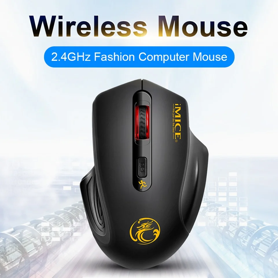 

2021 USB Wireless Mouse 2000DPI USB 2.0 Receiver Optical Computer Mouse 2.4GHz Ergonomic Mice For Laptop PC Sound Silent Mouse