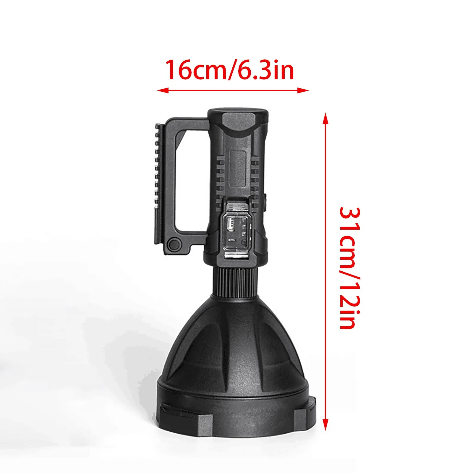 

Powerful LED Flashlight PortableP70LED Torch USB Rechargeable Searchlight Waterproof Spotlight with Base Fishing Light Lantern