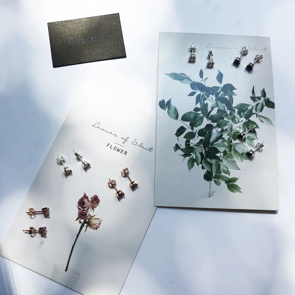 Серьги-гвоздики с разноцветным камнем маленькие 2019 аксессуары модные ювелирные