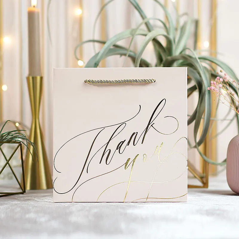 1 шт &quotспасибо&quot бумажные подарочные пакеты с ручками для дня рождения Детские