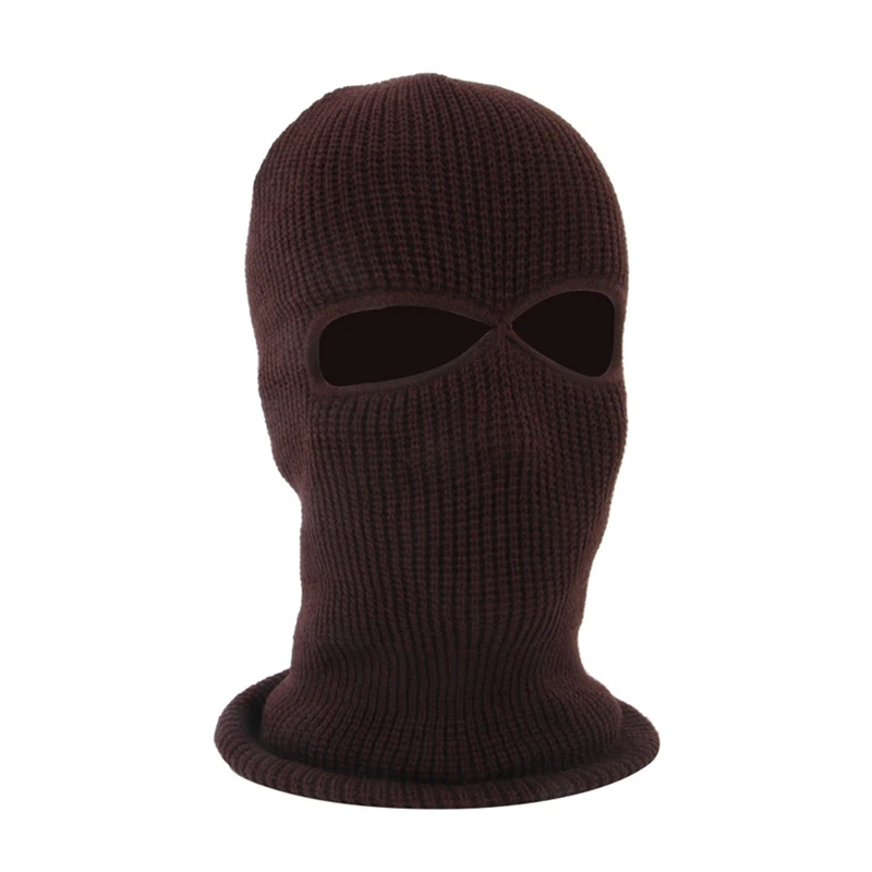 Зимняя Лыжная спортивная одежда Балаклава с 2 отверстиями капюшон Кепка