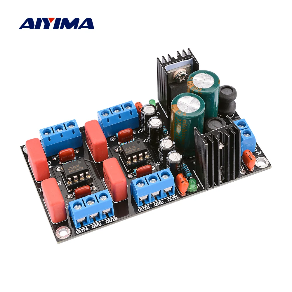 AIYIMA NE5532 усилитель тона плата 4 0 канала контроль громкости одномощный DIY динамик