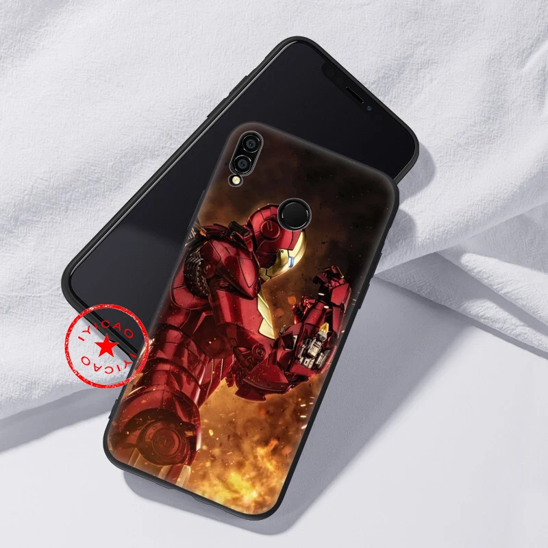 IYICAO Железный человек мягкий чехол для huawei Honor 20 10 9X9 8X 8C 8 7X 7A 6A Lite Pro View Note телефона |