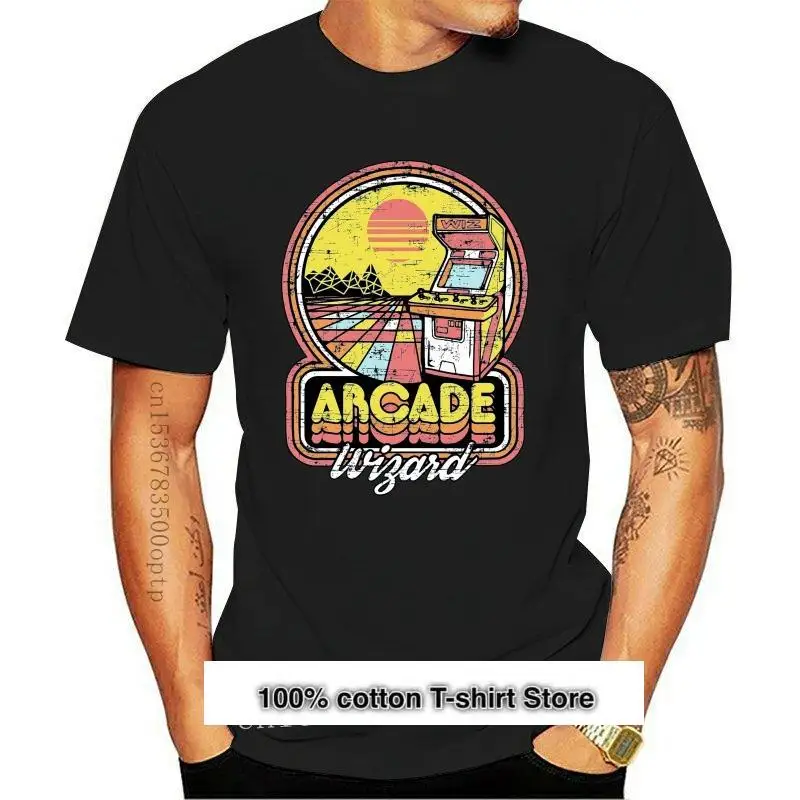 

Camiseta Unisex de Arcade Wizard, camisa de los 80, Retro, Vintage, regalo divertido