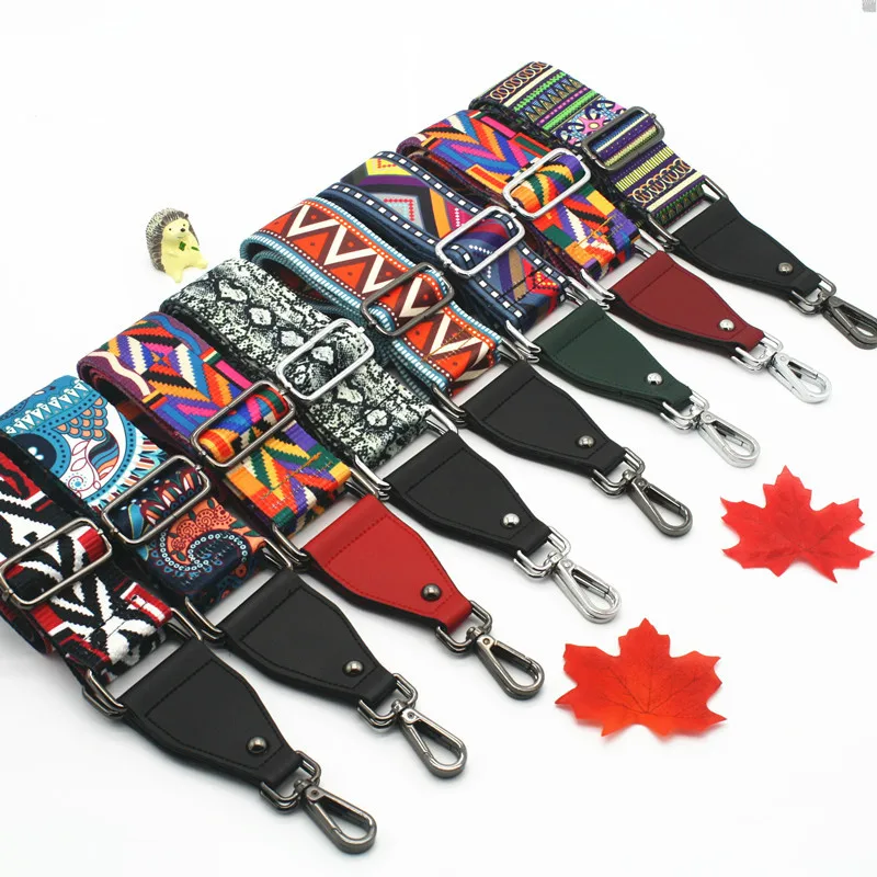 Радужный нейлоновый ремешок для сумочки широкий на плечо сменный аксессуаров