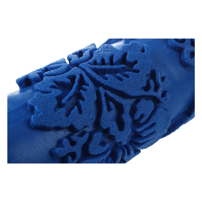 

Paint Roller with decorative motifs for Machine Designs flowers / blue 15 cm