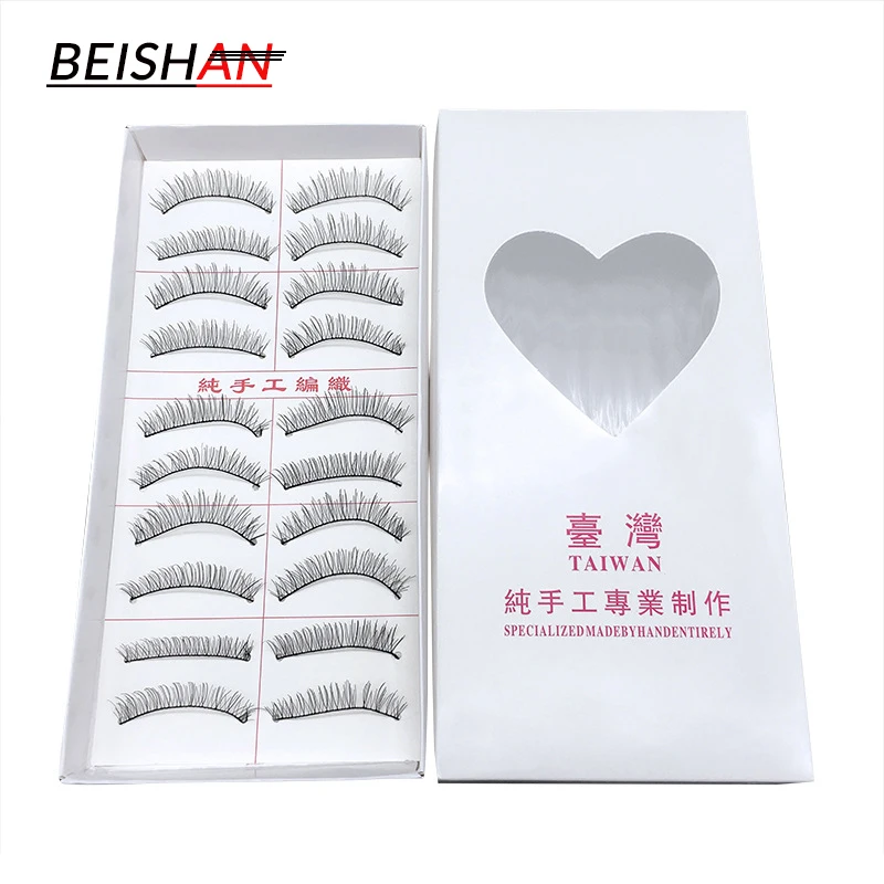 10 Pairs Fashion Eyelashes Natural Handmade Dense False Beauty Cross Thick Fake Eye Lashes | Красота и здоровье