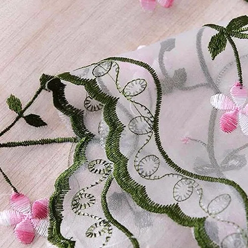 Римская пасторальная занавеска цветочные тюлевые занавески s для кухни вышитая