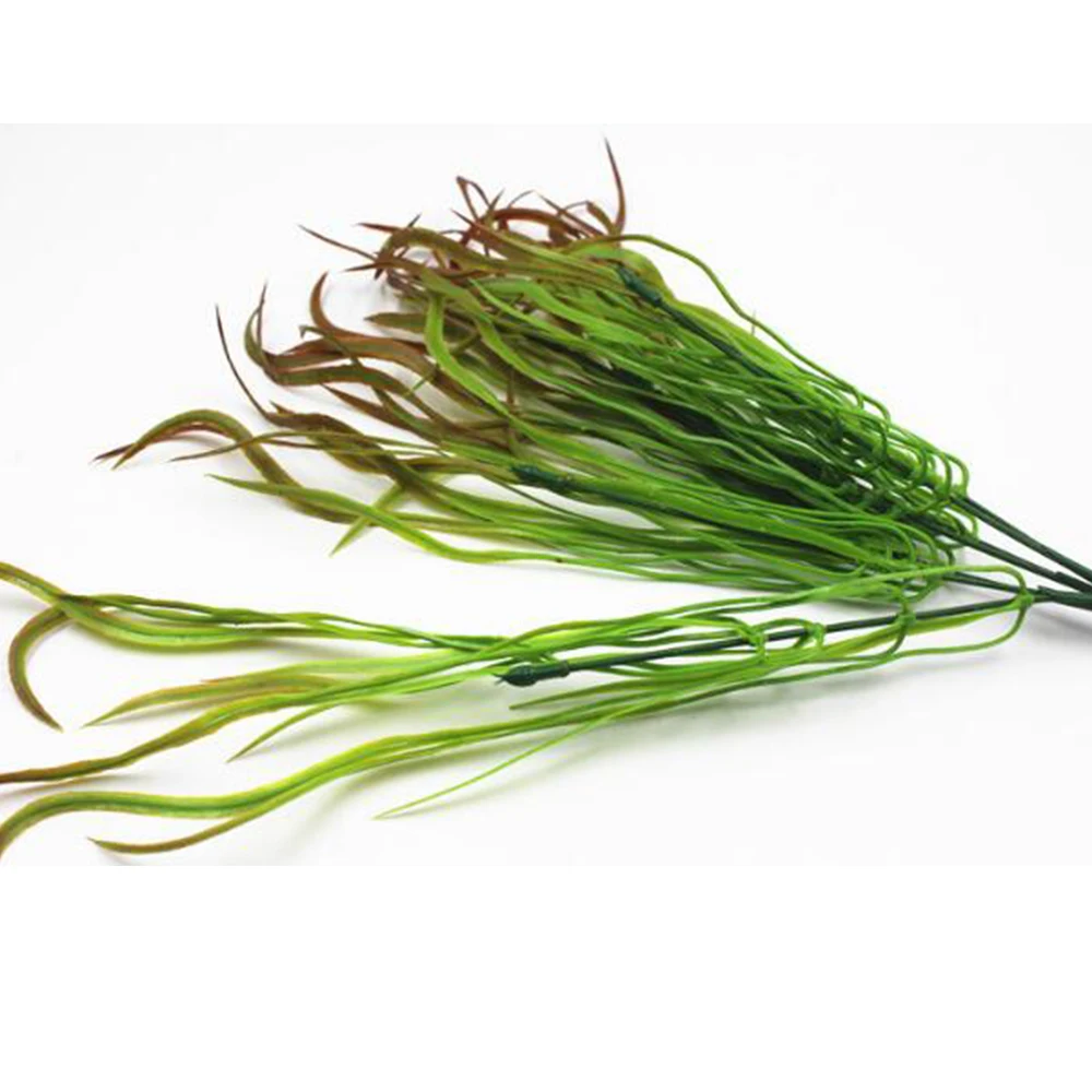 

7 Fork Chinese Alpine Rush Artificial Plants Simulation Fake Grass Vertical Greening Decoration on background wall