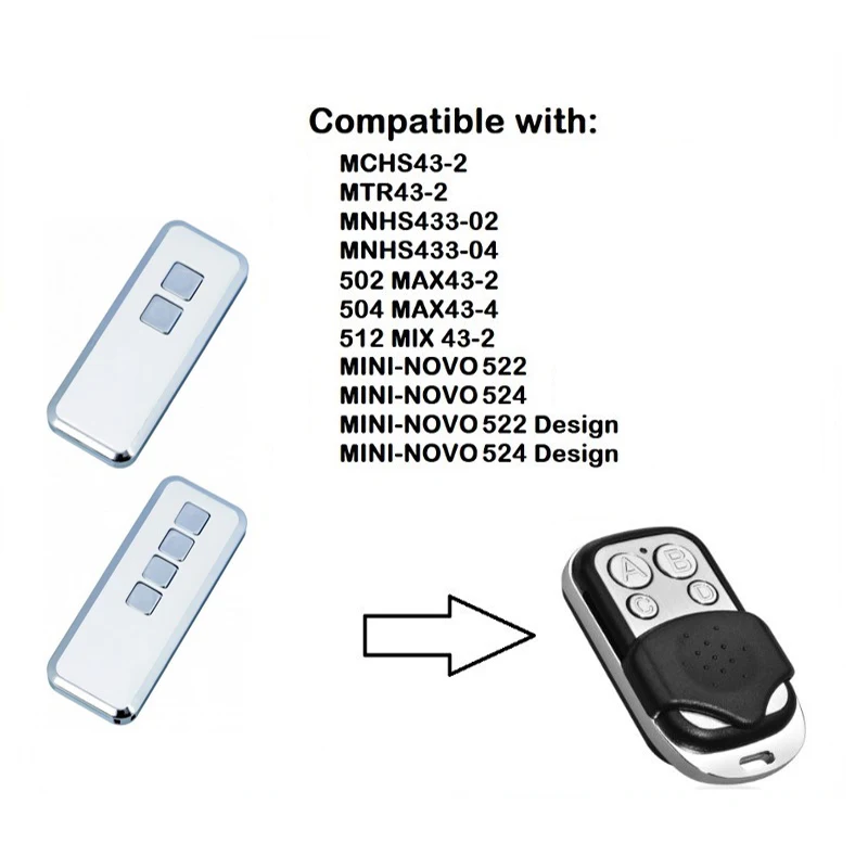 1 шт NOVOFERM NOVOTRON 502 MAX43-2 504 MAX43-4 сменный пульт дистанционного управления гаражными