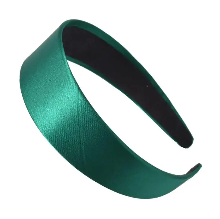 Hair Band Plain Alice Hairband Bow Hoop 3cm Width Headbands 1.1 Inch Wide Hair Band Ribbon HeadBand - Color: green