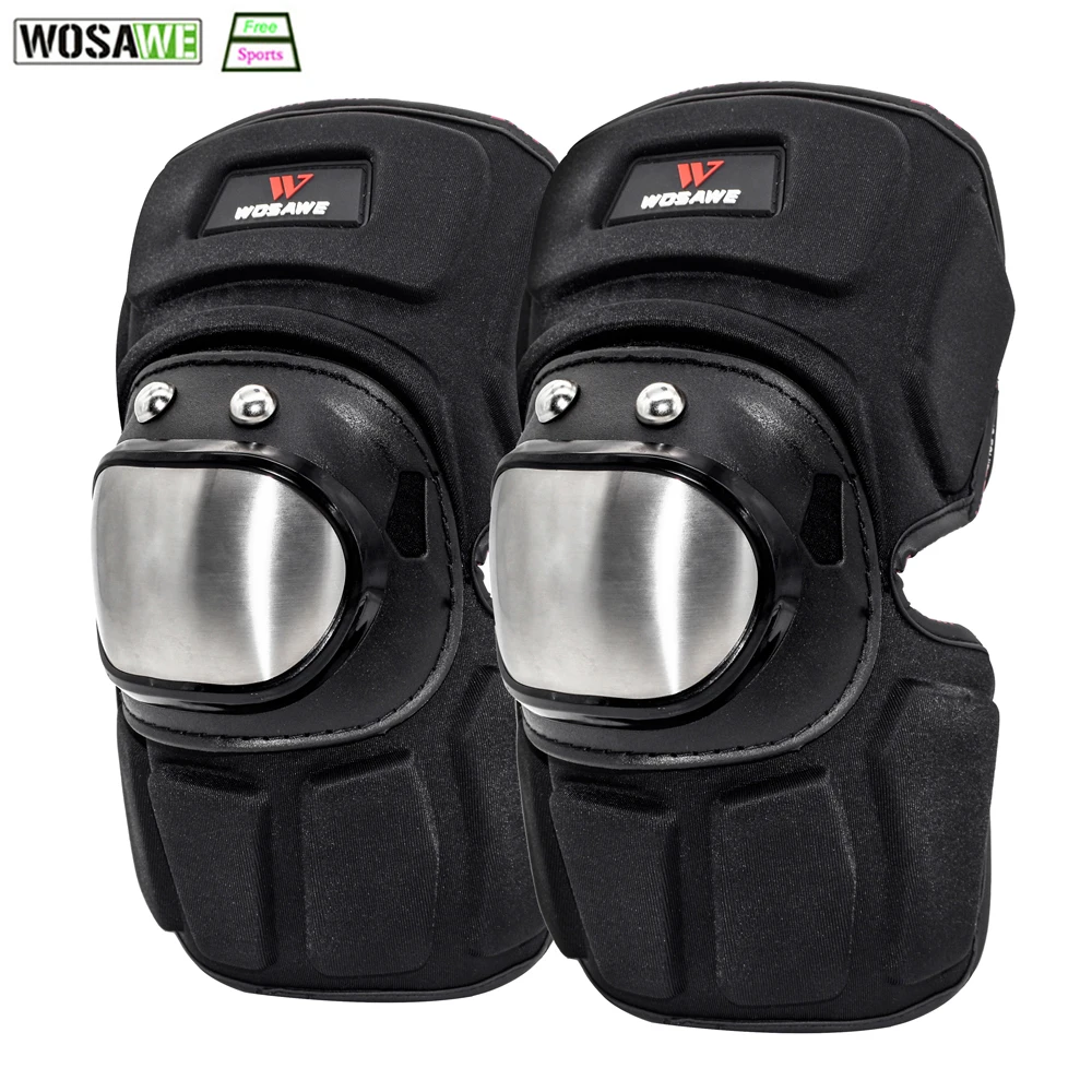 WOSAWE наколенники из нержавеющей стали для лыж фиксатор колена горных велосипедов