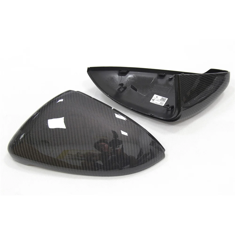 Автомобильные Боковые Чехлы для зеркала заднего вида Golf 7 из углеродного волокна