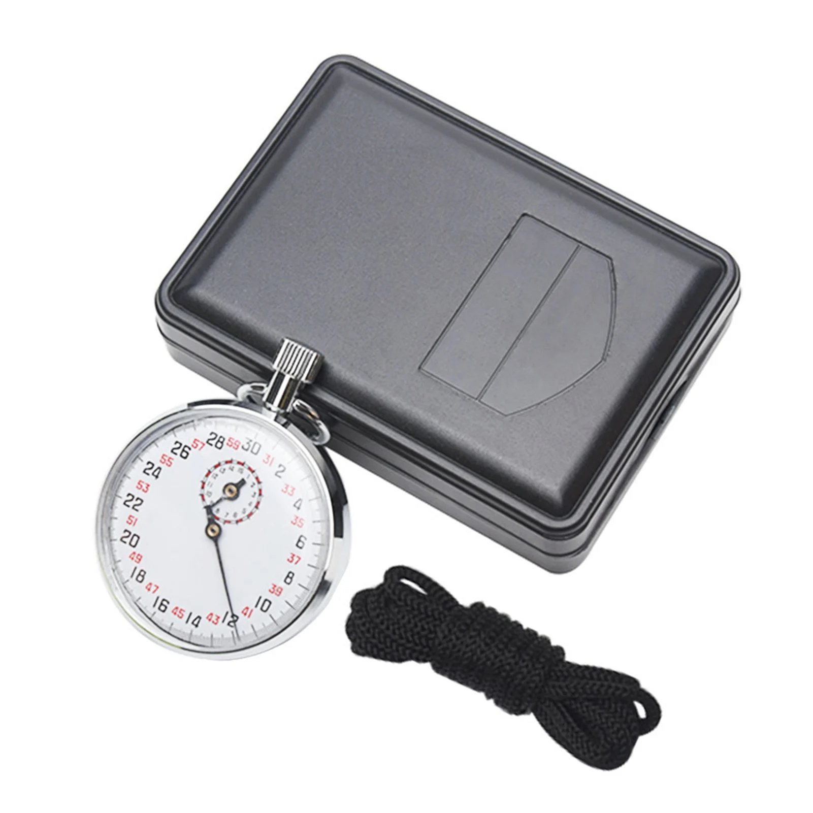 

SXJ504 Running Timer Accessory Mechanical Stopwatch Outdoor Portable Sports Chronograph Handheld Athletics Metal Round With Case