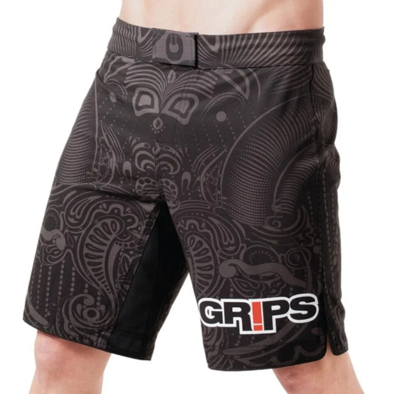 MMA Camouflage fitness ferocious Grips geometric boxing shorts Tiger Muay Thai mma shorts boxing clothing fight shorts sanda - Цвет: GR5