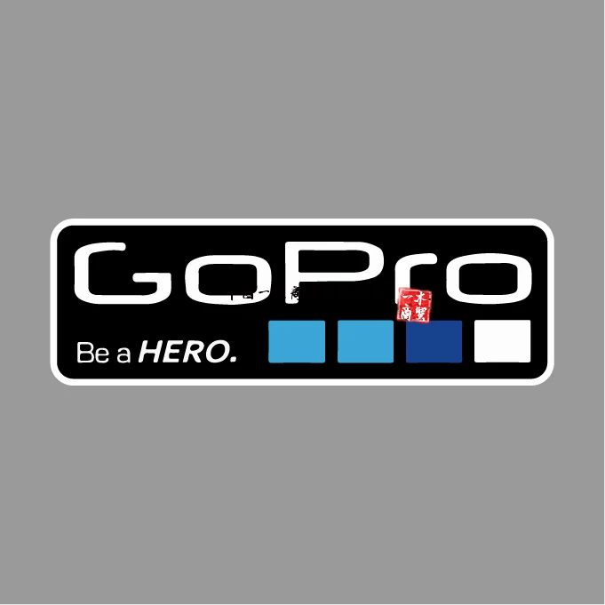 

For Go Pro Be A Hero Stickers Decals Camera, Video, Waterproof, Vinyl