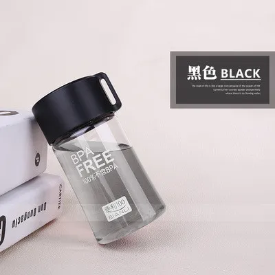 D 150 мл пластиковая бутылка для воды Мини Милая бутылка для воды для детей портативный герметичный маленький чайник - Цвет: D