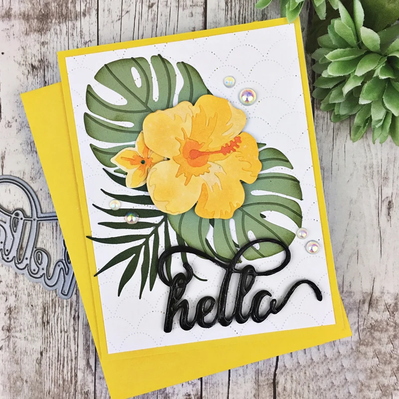 Цветы фон Нож Плесень Металл резка плесень серебро ремесло набор ручной работы