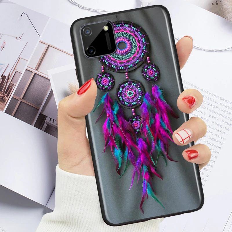 

Dream Catcher Shockproof Cover for OPPO Realme7 7i 6 5 3 2 Pro C1 C2 Black Phone Case Shell Soft Fundas Coque Capa