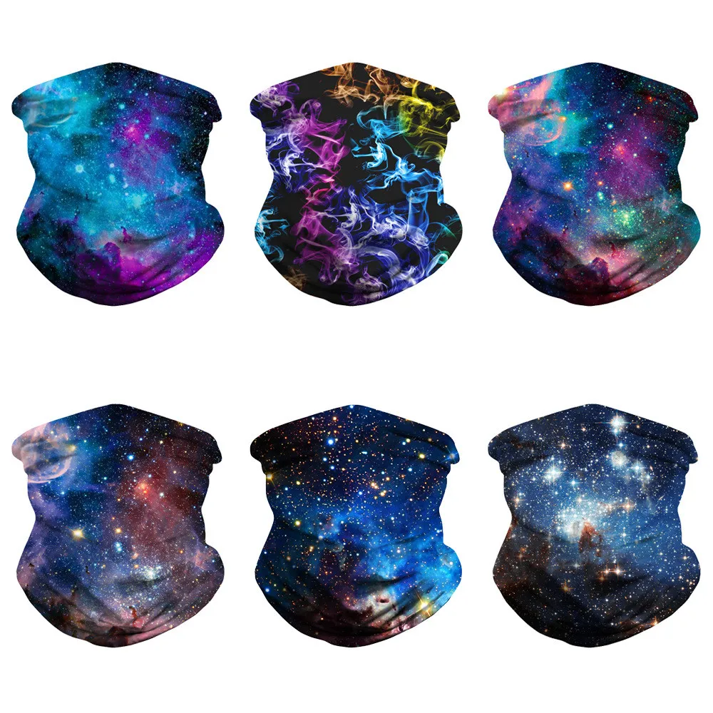 

3D Bandana Scarf Dust-proof Outdoor Cosplay Neck Gaiters Riding Hiking Scarves Face Scarf Head Covers Protection Bandanas 2020
