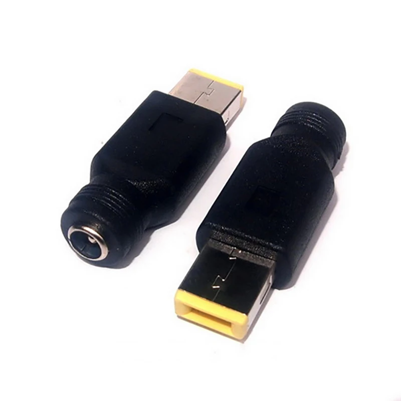 

OULLX 5.5mm Round Jack to Square End Adapter DC Power Plug Connector For IBM HP Lenovo ThinkPad Laptop Accessories