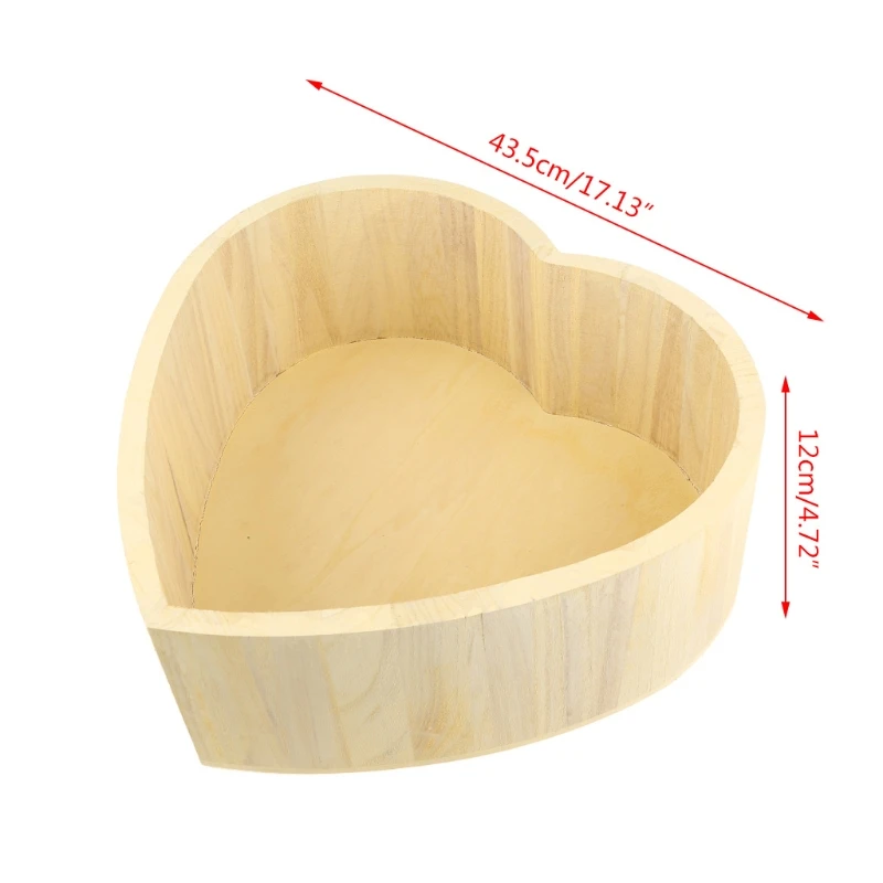 

Baby Photography Props Wooden Heart Shape Box Newborn Infants Photo Posing Prop