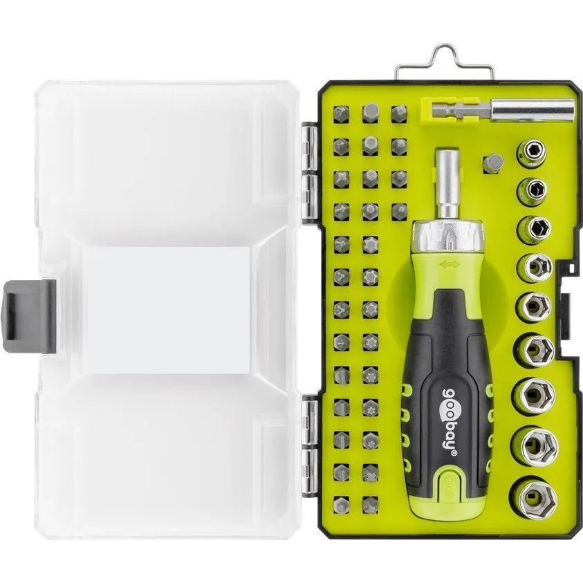 Screwdrive With 39 tips and Accessories In Cash Box 74002 | Дом и сад