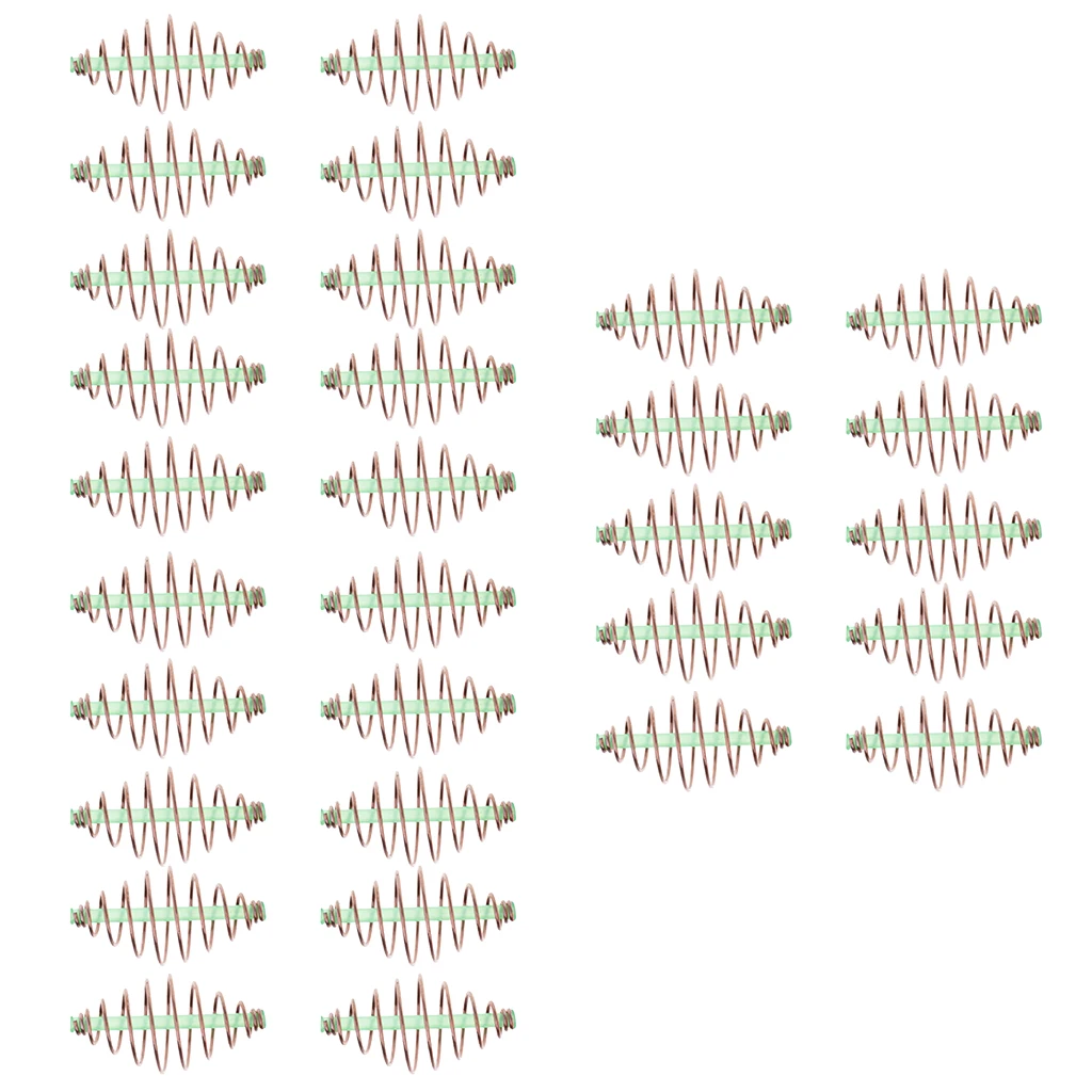 

30 шт. Карпов кормовым рыболовные кормушки пружины встроенный метод подачи рыболовная клетка для приманки терминал снасти S/M/L/XL (каждый след...