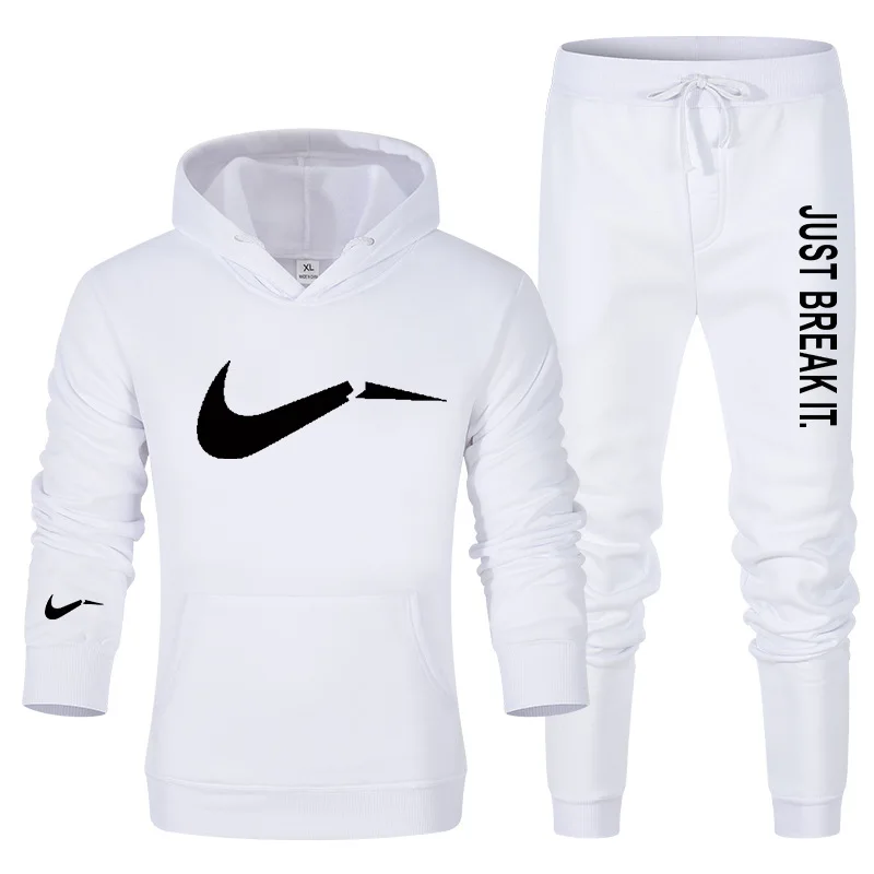 

2020 new sports suit ladies men's casual suit men's hooded fur fashion warm autumn and winter two-piece suit