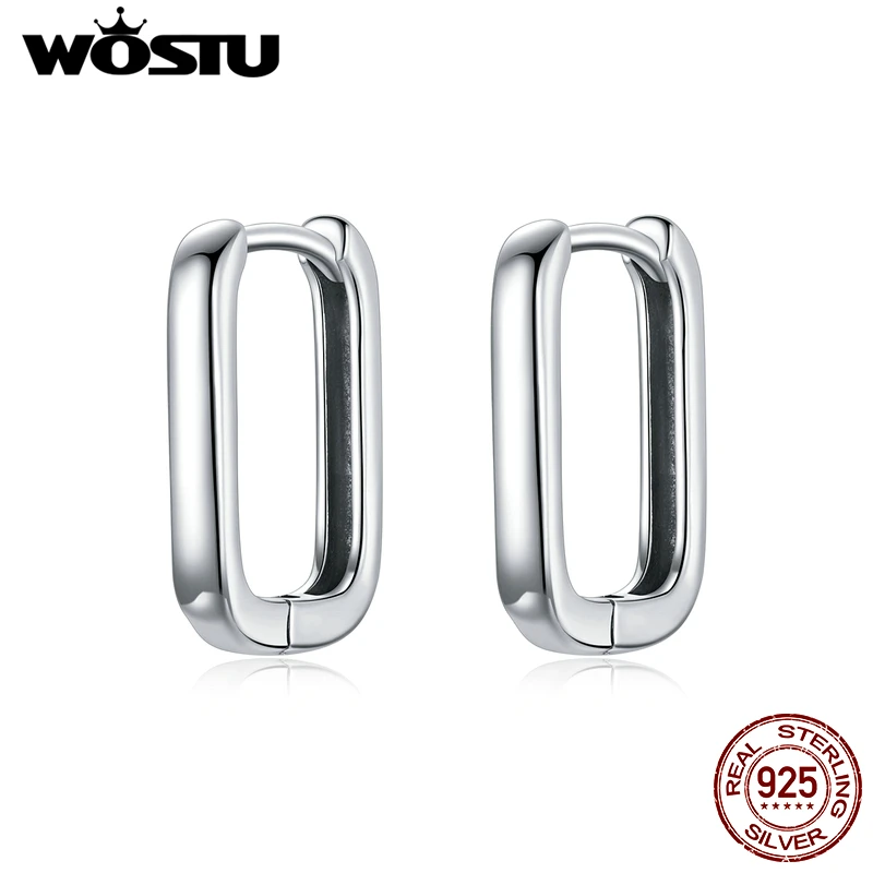 

WOSTU серьги-гвоздики 925 стерлингового серебра Французский пряжки для ушей, серьги для женщин, ювелирное изделие для помолвки, свадьбы, подаро...