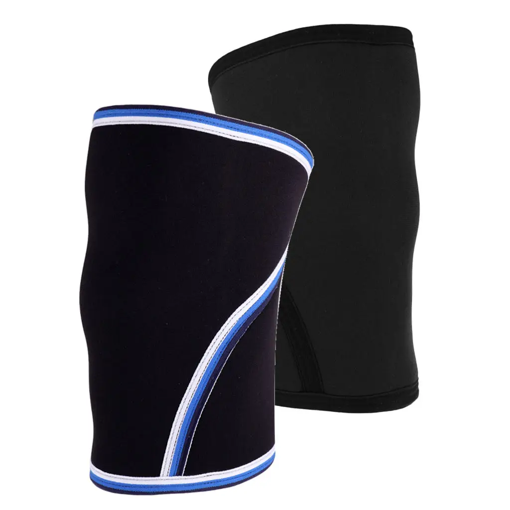 

1 Pieces 7mm Neoprene Compression Knee Brace Support for Weightlifting Powerlifting Squatting Fitness Basketball