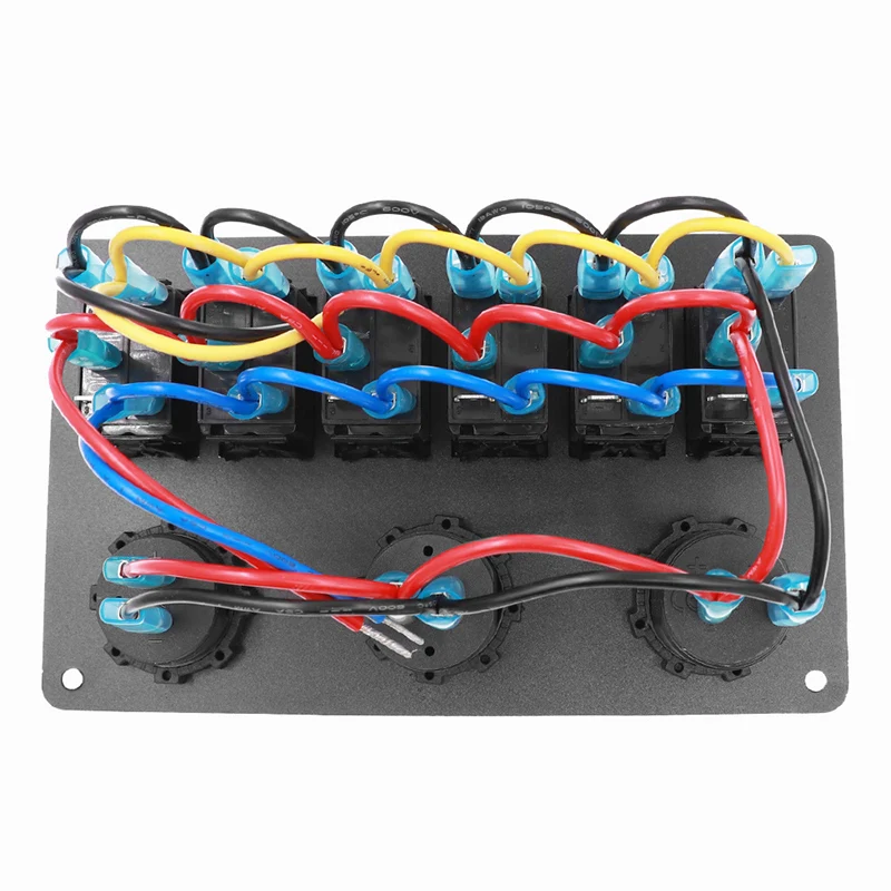 6 банд светодиодный кулисный переключатель панель 5 Pin ВКЛ-ВЫКЛ тумблер