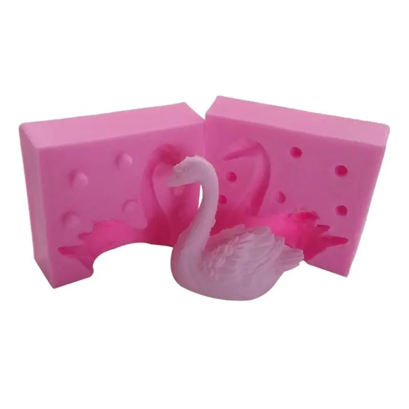 

3D Swan Shape Epoxy Mould DIY Chocolate Fondant Cake Making Decoration Molds Baking Tools Silicone Mold