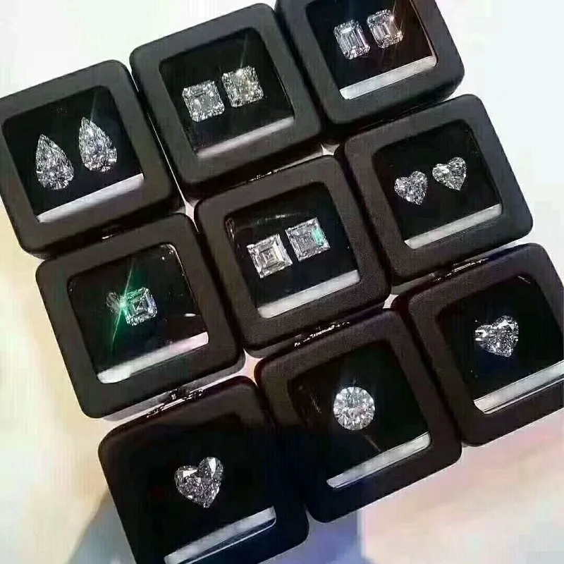 18K 750Au золото Moissanite АЛМАЗНОЕ КОЛЬЦО D Цвет VVS с национальным сертификатом MO-00105