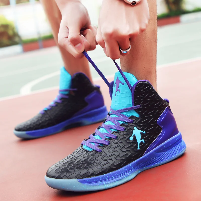 

Non-Slip Basketball Shoes Athletic Men Air Basketball Sneakers Women Couple Mixed Color Breathable Sports Shoes Fitness Trainers