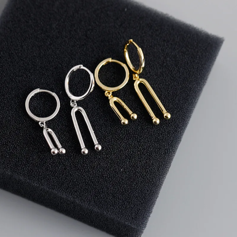 

Kikichicc 925 Sterling Silver Irregular Drop Earring Geometric Circle Ohrringe Piercing Pendiente Loops Women Luxury Jewelry