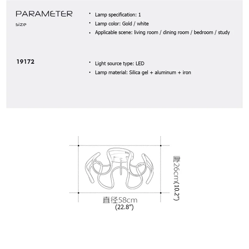 

BRIGHT Led Ceiling Lights Fixtures with Remote Control 3 Colors Brightness Adjustable and Dimmable Home For Living Room Bedroom
