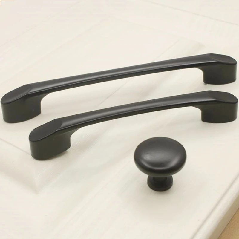 Современная матовая черная ручка для мебели LCH шкафа в европейском стиле садовая