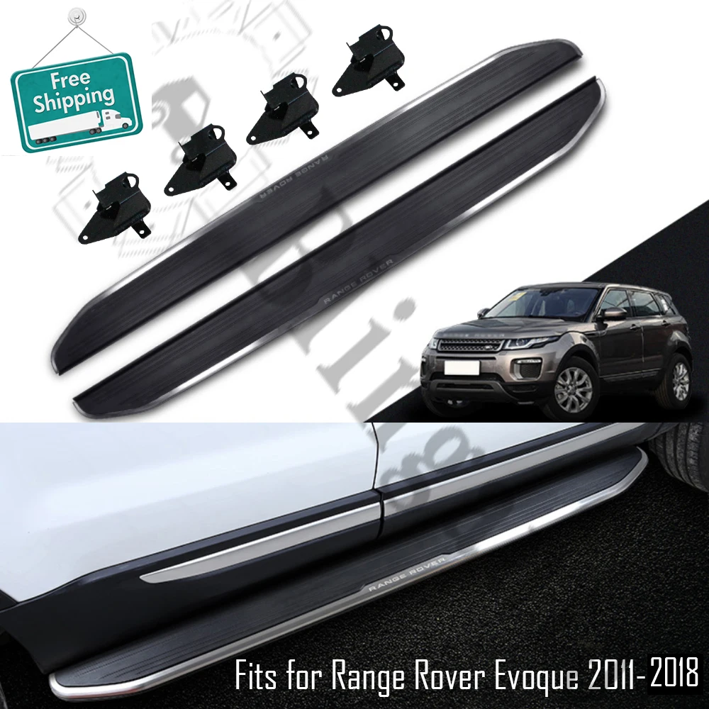 Подходит для Land-Rover Range Rover Evoque 2011- алюминиевая Беговая плата боковая Nerf шаг бар Защита педали автомобиля