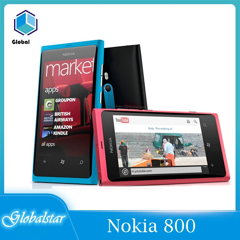 

Nokia Lumia 800 Refurbished Original moblic phones 3G WIFI GPS 8MP Camera 16GB Unlocked Windows Mobile Phone Cheap Cell phone