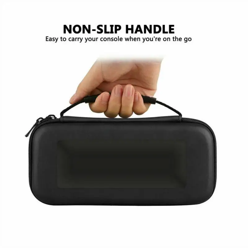 

New 6 In 1 Game Accessory Set Black Gray For Switch Lite Carrying Case Bag+silicon Shell Cover+Tempered Glass Protector Cases