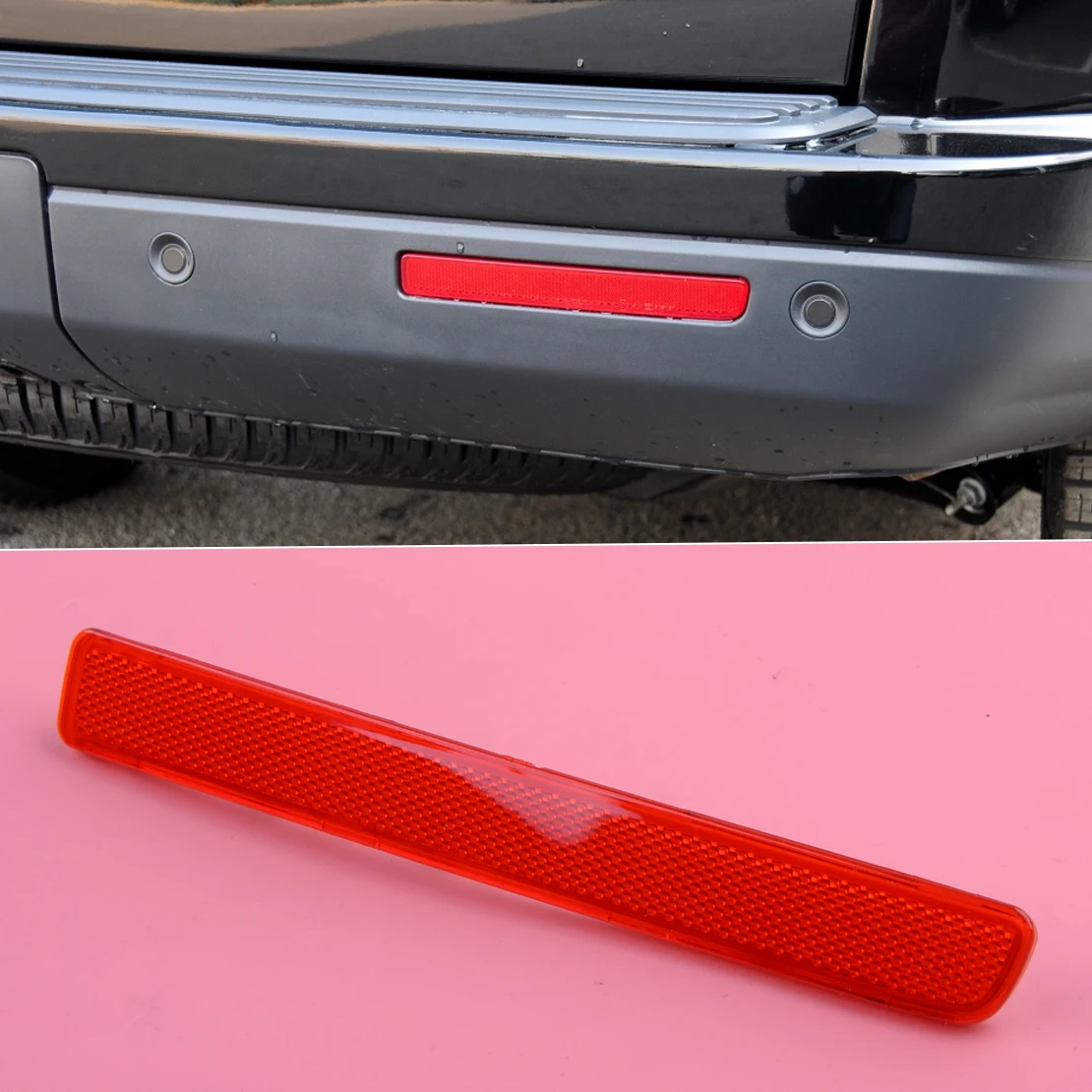 

DWCX XFF500020 Red Car Rear Right Bumper Reflector Brake Parking Stop Light fit for Discovery 3 4 LR3 LR4 Range Rover Sport