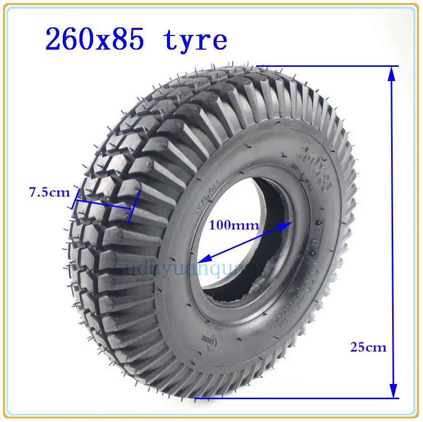 Супер шина 260x85 и внутренняя труба 3 00-4 (10x3 дюйма 260*85) Knobby Scooter ATV шины для картинга