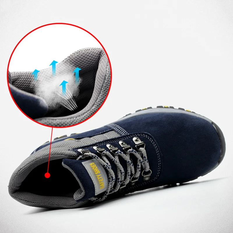 

Work Safety Boot Men shoes Anti-smashing Safety shoes Men Work Boot Outdoor Men shoes non-slip Construction Protective Shoes