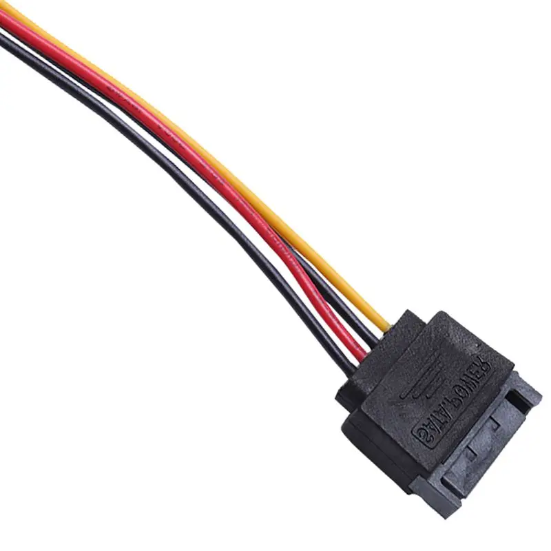 PC SATA 15 Pin папа мама кабель питания для HDD конвертер адаптер|Сетевые шнуры и