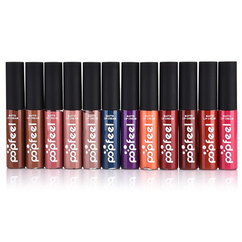 Водостойкая матовая бархатная жидкая помада для губ в комплекте стойкий ТИНТ