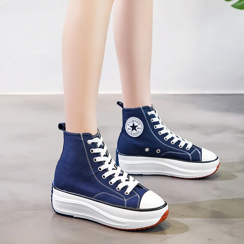 

Skateboarding Shoes,Canvas Shoes,Leopard Trainers,High Top Sneaker,Lady Autumn Footwear,Multicolor Platform Shoes,Big Size 35-43