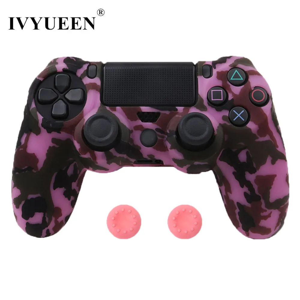 IVYUEEN 10 шт. силиконовый защитный чехол для sony playstation 4 PS4 DS4 Pro тонкий беспроводной контроллер Крышка Аксессуары для игр